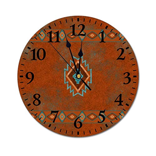 Vinmea Decorative Wall Clock Funny Southwest Canyons Diamond Wall Clock Round Silent Non Ticking For Office,Kitchen,Bedroom,Living Room 12 Inches #TOP7