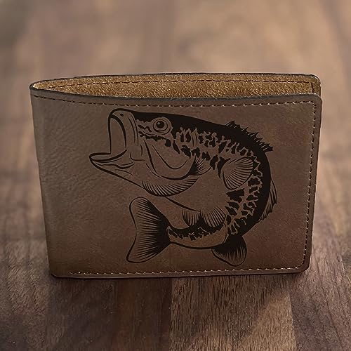 Fish Engraved Wallet - Perfect Gift for Fishing Enthusiasts on Father's Day, Birthdays or Christmas2