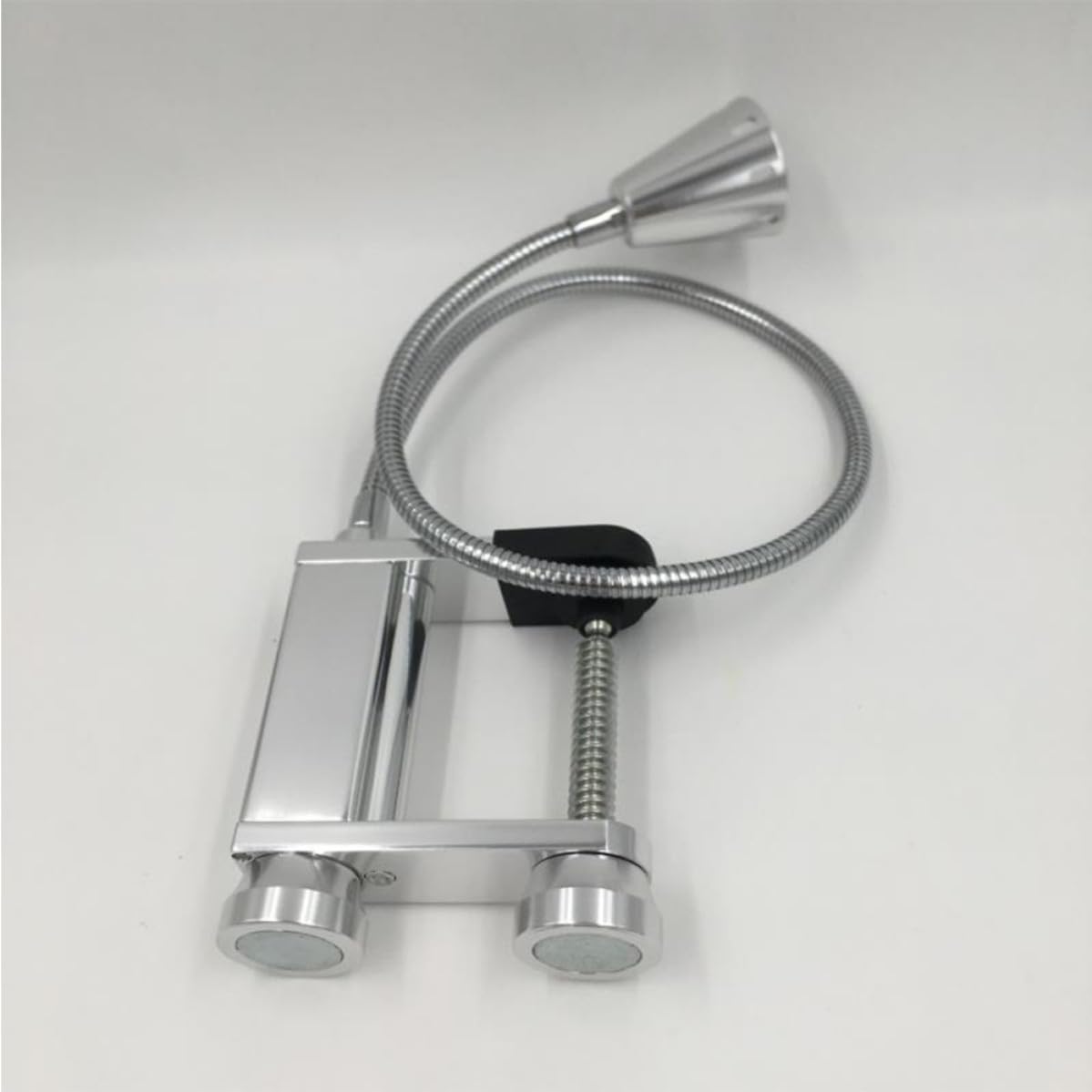 Lampada Barbecue LED Esterno Flessibile in Lega di Alluminio Argento | Base Magnetica, Resistente al Calore, Portatile, Illuminazione per Griglia e Uso All’aperto