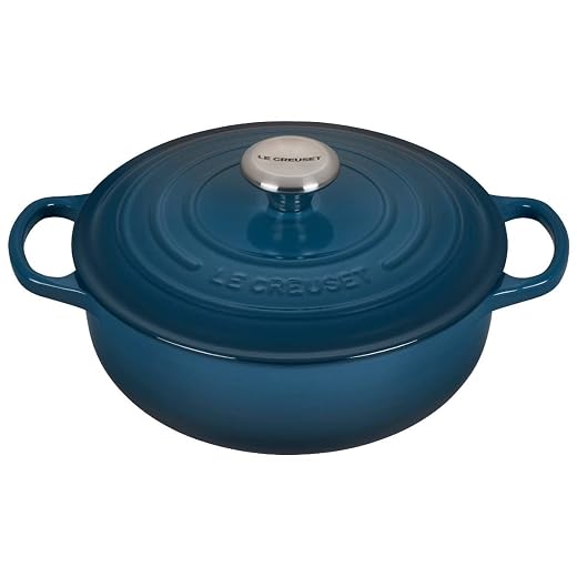 Le Creuset Enameled Cast Iron Signature Sauteuse Oven, 3.5 qt., Deep Teal