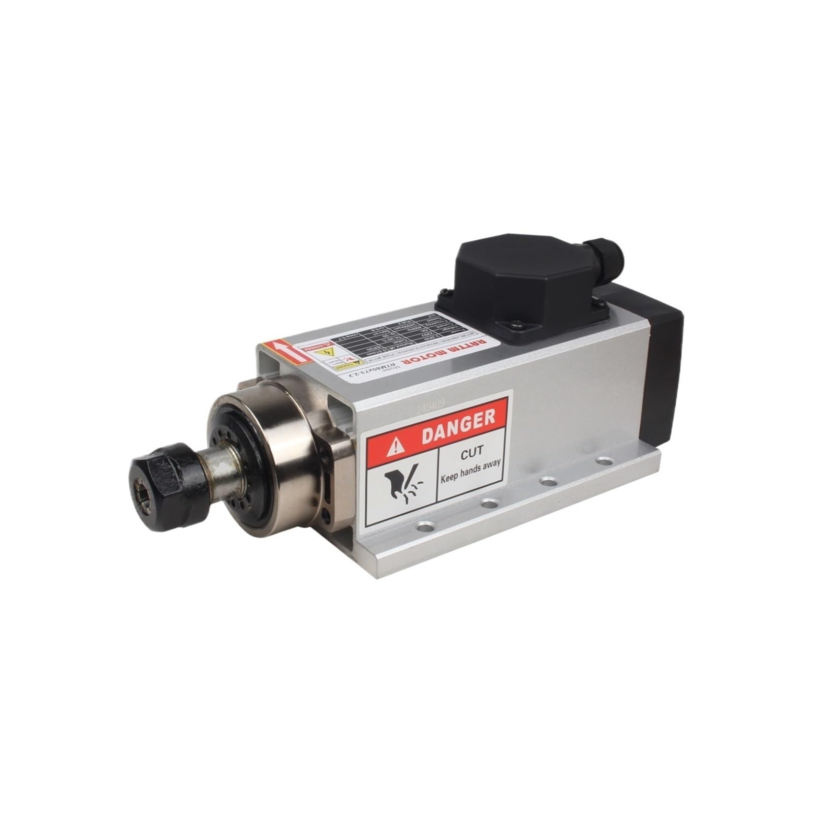 Kit Square Air Cooled Cooling Spindle Motor 2.2kw 220V 24000rpm ER20 & HY HUANYANG Inverter VFD(Just Spindle)