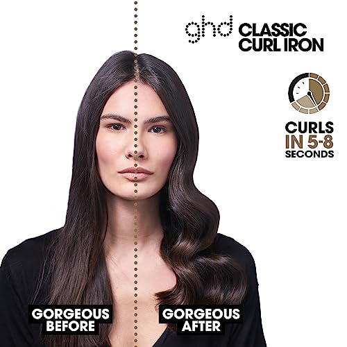 ghd Curve Classic Curl Iron - 1” Ceramic Curling Iron for Long-Lasting Defined Curls, 365ºF Safe Heat Technology, Cool Tip, Spring Clamp and Auto Sleep Mode - Black - Thumbnail 4