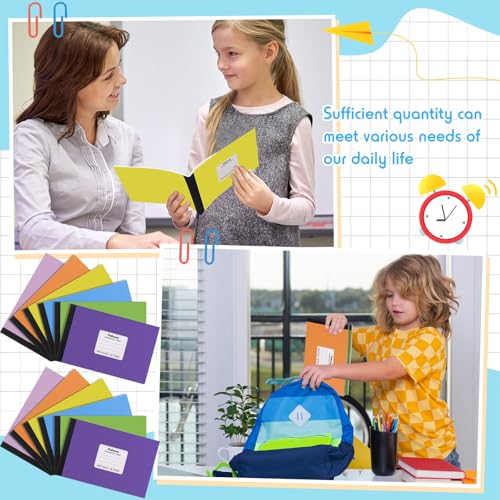 Carnet de composition A5 marbré Fainne avec couverture colorée - 7