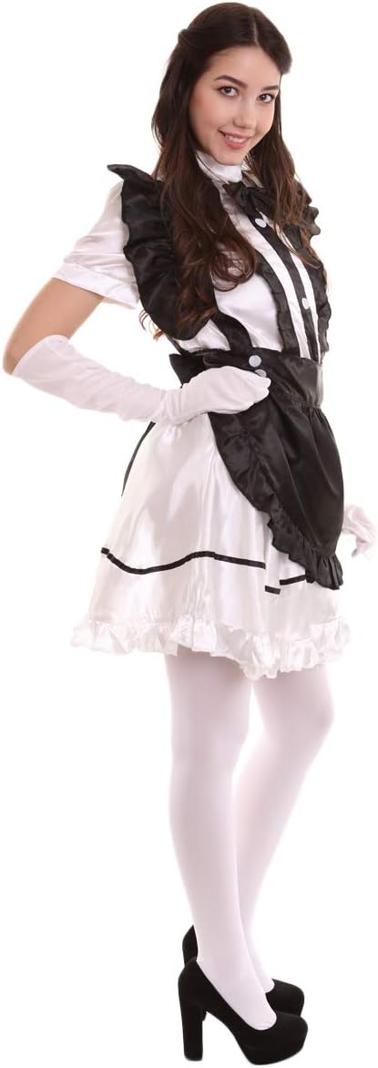 HPO Women’s Anime Cosplay French Maid Fancy Uniform Costume | Ideal for Halloween & Themed Parties