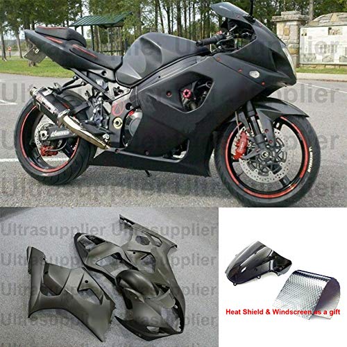 Matte Black Complete Injection Molding Fairing Kit Bodywork Bodyframe Body Kits Set Motorcycle Aftermarket Parts For Su.zuki Gsxr1000 Gsx-R1000 Gsx-R 1000 2003 2004 #TOP9