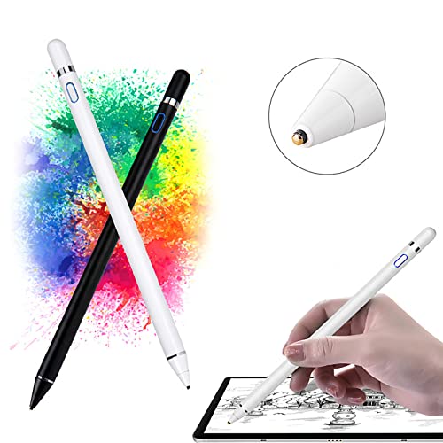 Stylet numérique à fixation USB magnétique pour tablette et écran tactile blanc - 3