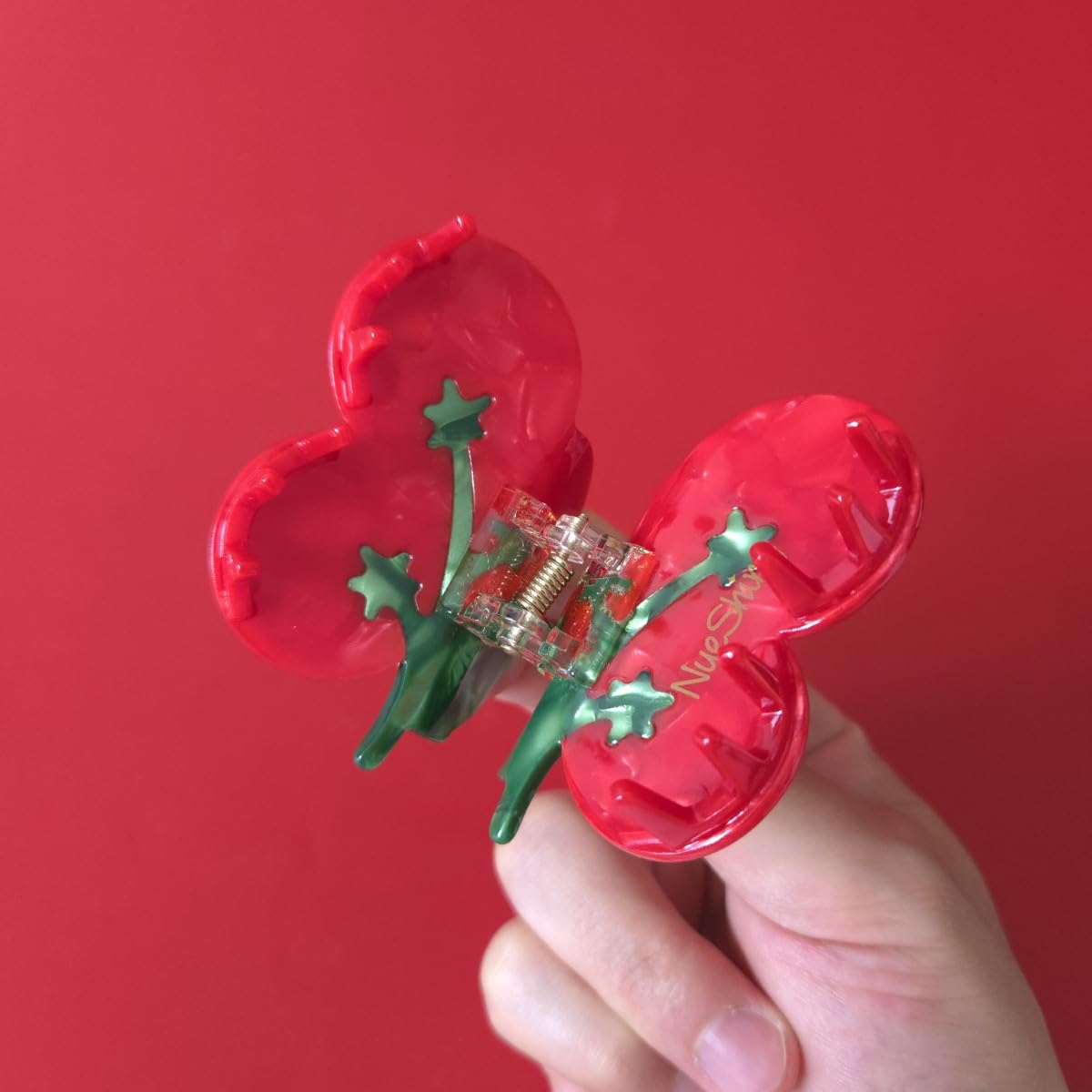 Funny Red Berry Hair Clip,Acetate Claw Clips,Cute Berry Hair Clips for Women