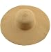 AngelCity Brides Womens Beach Hat Striped Straw Sun Hat Floppy Big Brim Hat (Khaki)
