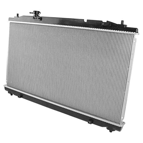 TRQ Radiator Assembly Aluminum Core Plastic Tank Compatible with 2005-2012 Toyota Avalon 2007-2011 Camry V6 3.5L Without Tow Package 2009-2016 Venza V6 3.5L Without Tow Package CU2817 TO3010300