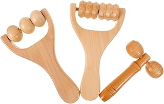 1Set Massage Roller Stick Multi-functional Deep Tissue Massager for Face Neck Shoulder Foot and Back Relief Portable Manual Massage Tool for Women Body Care and Fascia Relaxation