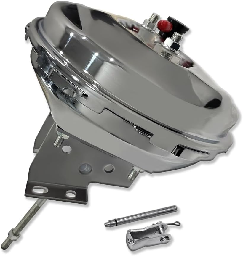 9" Single Diaphragm Brake Booster For Chevelle El Camino GTO Tempest Cutlass Skylark 1964-1972 Chrome