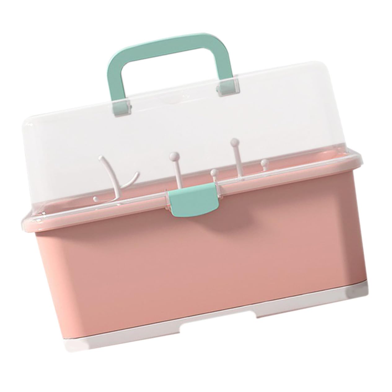 Babyflaschen Organizer aus Kunststoff mit Abtropffunktion, 1 Stück | Rosa, Tragbar und Leicht, für Haus und Babyparty, zur Ordnung von Stillzubehör