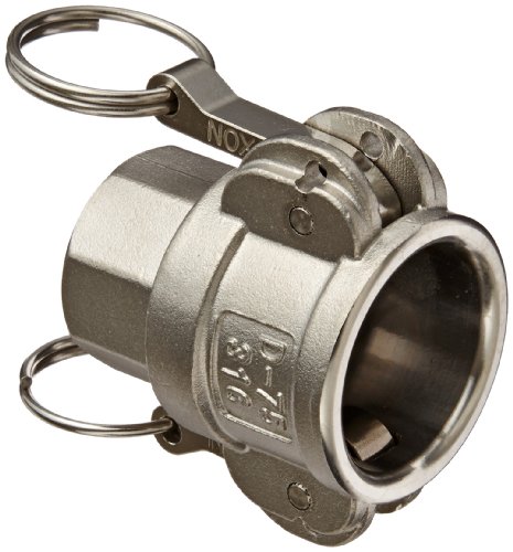 Dixon G75-D-SS Investment Cast Stainless Steel 316 Global Type D Cam and Groove Hose Fitting, 3/4" Socket x 3/4" NPT Female