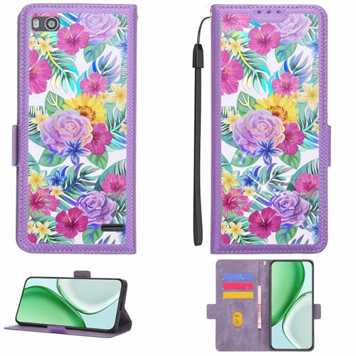 Kinetijy Etui kompatybilne z ZTE Blade E01, etui ochronne [z folią ochronną HD o twardości 9H][blokada RFID][efekt załamania] LPT-HUA1