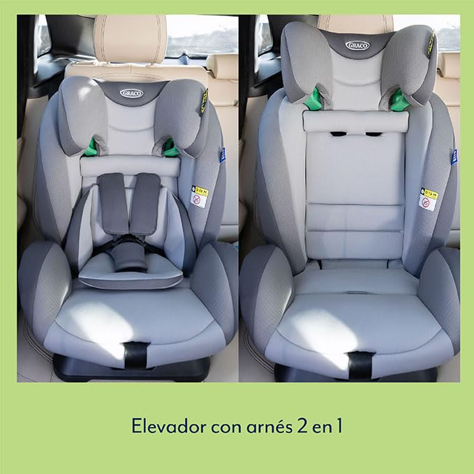 Elevador con arnés reclinable Graco FlexiGrow R129 con anchura ajustable 4