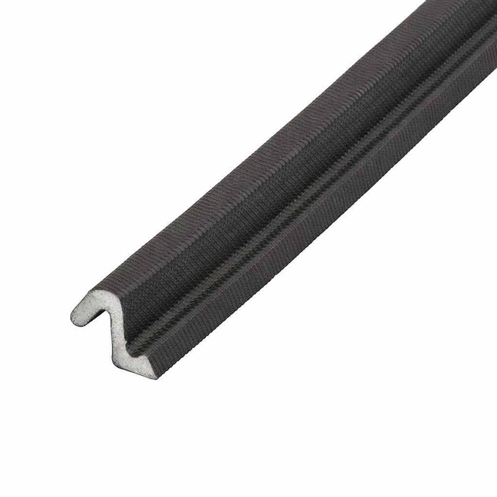 Exitex Black A10 Aquatex Weather Draught Seal 6M – Foam Filled Nylon Gasket Replacement For Upvc, Timber & Composite Windows & Doors – Compression Seal – Seals Gaps 5Mm–7.5Mm (Black)