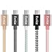 Micro USB Cable, Rankie 5-Pack 3ft Nylon Braided Extremely Durable Micro USB Cable High Speed USB 2.0 A Male to Micro B Sync and Charging Cables (5-Color Combo) - R1325