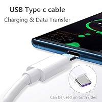 Vista 3 de Cable USB C Android para automóvil compatible con Samsung Galaxy S22 S21 S20 Ultra S20+ Note 20 10 S10 S9 Plus A12 A11 A52 OnePlus 8T 9 Pro Google