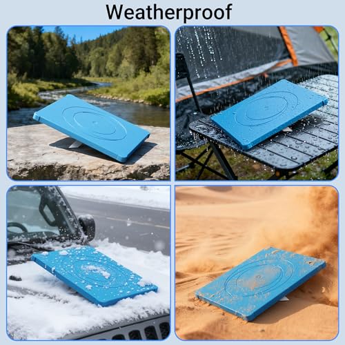 Image of DAIERTEK Starlink Mini Protective Cover, Blue Silicone Case | Waterproof, Anti-Scratch, Fits Roof, Car, RV, Truck, Trailer