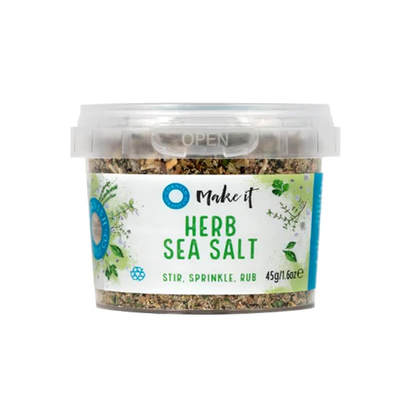Cornish Sea Salt - Mineral Rich Herby Celtic Sea Salt - Michelin Starred Chef Approved - Herbs, Spices & Seasonings - Spices for Cooking, Kitchen Accessories - 4 x 45g