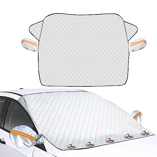 Windscreen Cover, Ultra Thick Car Windscreen Cover, Magnetic Windscreen Cover, Foldable, For Against Snow, Ice, Frost, Dust, Sun (145 X 120 Cm