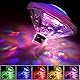 Esoes LED Unterwasser Licht Badewannenlicht Teich Pool Bunte Schwimmende Lampe Wasserdicht Party Glow Nachtlichter Unterwasser Disco Beleuchtung Licht 7 Beleuchtung Modi