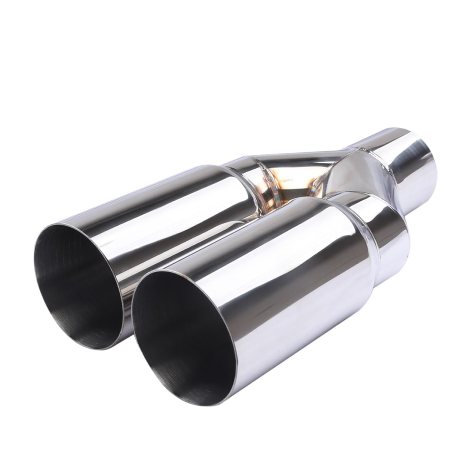 Auto Tłumik wydechowy Uniwersalny 63mm wlot 76mm wylot tłumik rury wydechowej ze stali nierdzewnej do wymiany układu wydechowego samochodu Rura wydechowa samochodu