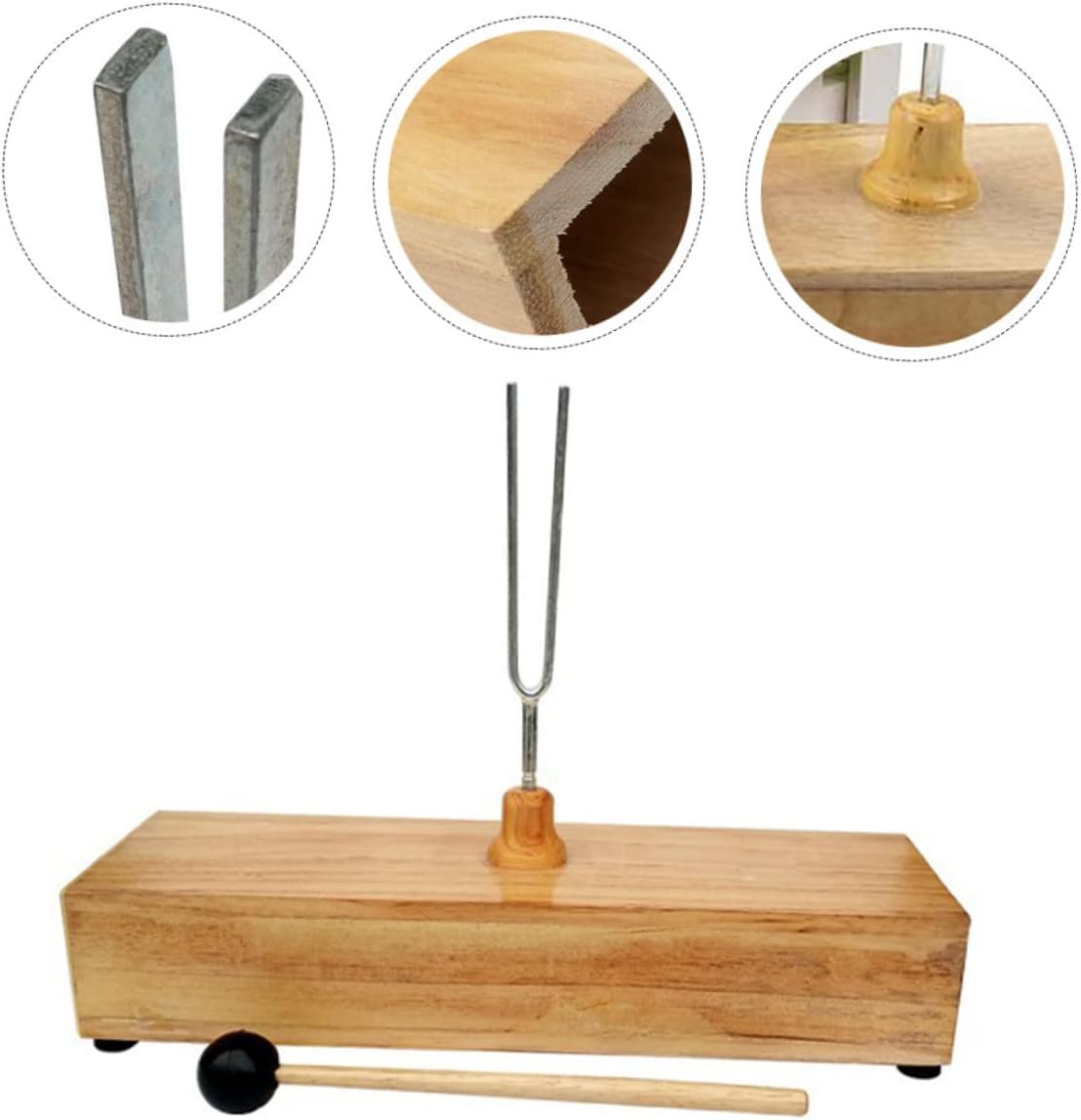 Holibanna 1set Tuning Fork for Acoustic Experiments Resonance Tool Base for Music Tuning and Chakra Therapy Professional Sound Therapy Instrument
