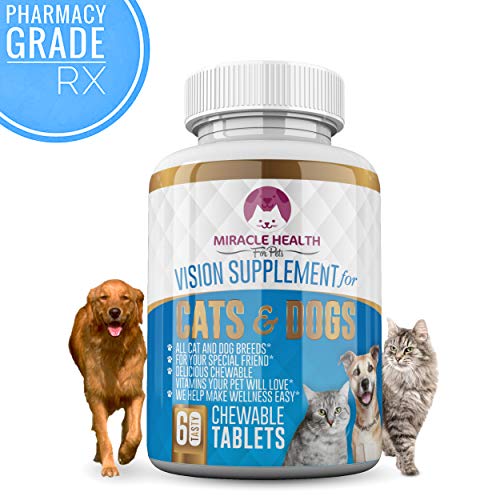 Miracle Health Vision Supplement for Dogs & Cats – Real Cranberries, Strong Amino