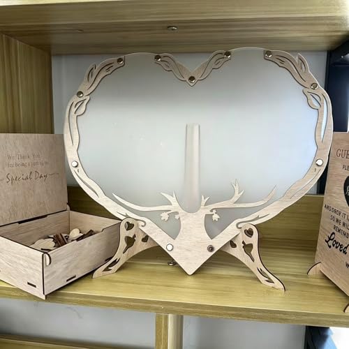 Boîte à souvenirs de mariage pour conserver les vœux des invités - 4