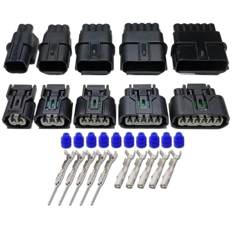 Dj7021a-1.2 car Intake Pressure 2/3/4/ pin Ignition Coil Connector Steering lamp Harness Plug Sheath(6p Row 1,5sets)