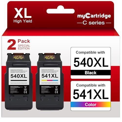 Cartouches Canon Pixma MX475 MG3650 myCartridge PG 540 XL CL 541 XL pour dossiers et photos