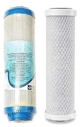 KRPLUS RO Filter GAC + Carbon Block Filter (CTO) Cartridge, 10-Inch (Multi-Color)