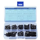 #4-40 UNC 12.9 Grade Alloy Steel Hex Socket Head Cap Screws Assortment Set,160-piece