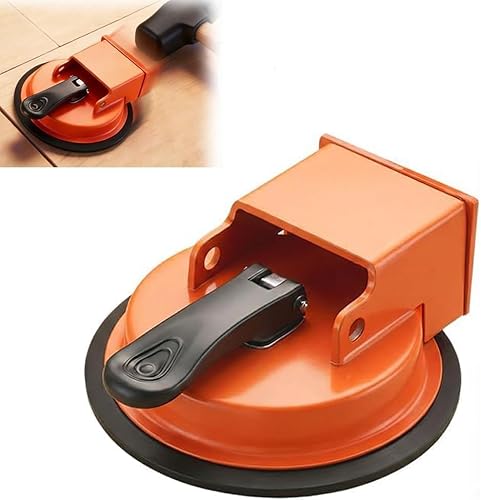 Heavy-Duty Floor Gap Fixer Tool, Carbon Steel Laminate Flooring Repair Tool with Suction Cup & Rubber Pad, Adjustable Height Flooring Tool for Wood Vinyl Plank Installation,Compact With Efficient