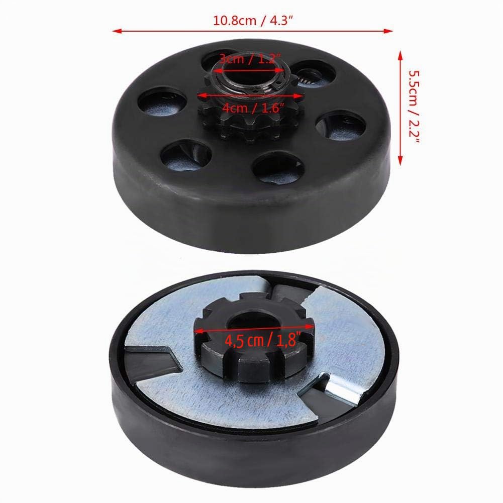 Embrayage centrifuge, embrayage centrifuge à alésage de 3 / 4inch Embrayage 12 dents Go-kart Mini Bike Cluth avec 35 ensembles de vis pour chaîne conçus pour les moteurs de