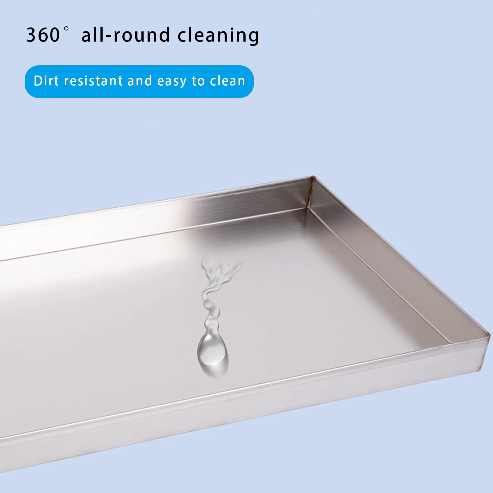 Acciaio Inossidabile 304 Vaschetta Raccogli Condensa Climatizzatore, Rinforzato e Rinforzato Saldatura, Vassoio di Raccolta per Uso Domestico e Commerciale(35 * 30cm)