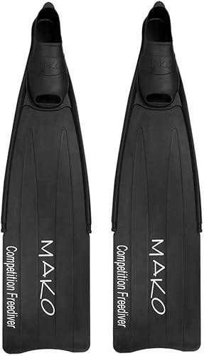 MAKO Spearguns Aletas de buceo de pesca submarina para competición Negro