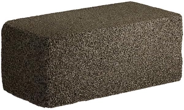 MIALO Trusted Traders Barbacoa de limpieza de ladrillo piedra pómez, negro, 12 oz