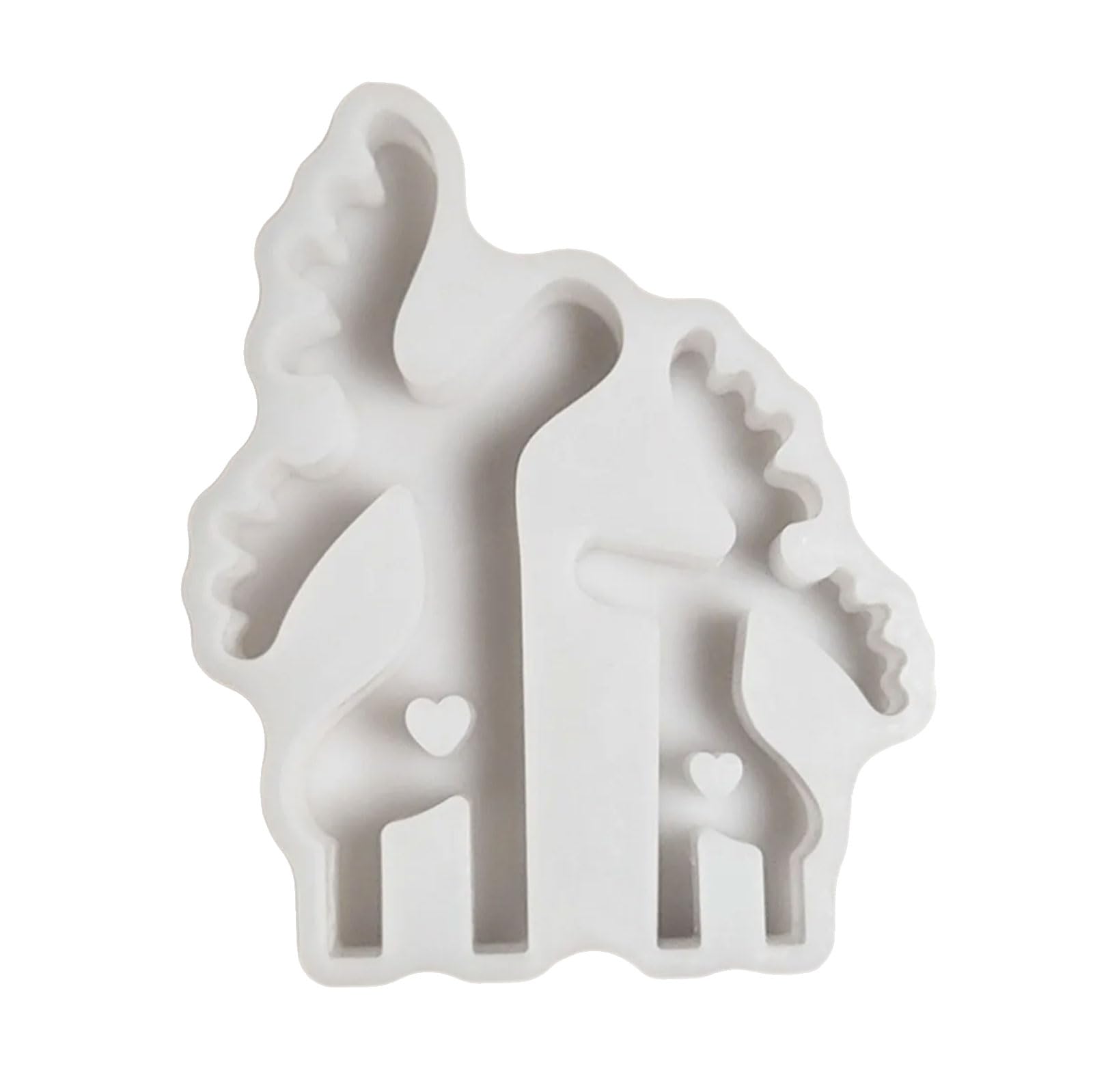 Buxuaaaa Lovely Reindeer Molds Christmas Elks Silicones Ornament Molds Casting Plasters Craft Supplies Reindeer