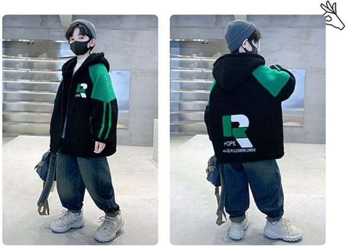 [zimumoda] 中綿ジャケット 子供用 男の子 パーカー ジャンパー ボアブルゾン 上着 ボーイズ 韓国 お洒落 運動風 やわ