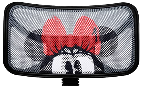 Image of Disney Minnie Mouse Adjustable Swivel Mesh Rolling Desk Chair, for Kids, Teens and Adults