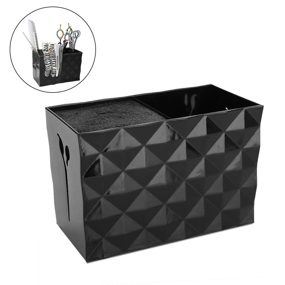 GreefluHairdressing Storage Box, Modern Scissor Combs Clips Holder with Two Large Capacity Case, Perfect Hairdressing Tools for Home and Salon Use(4#)