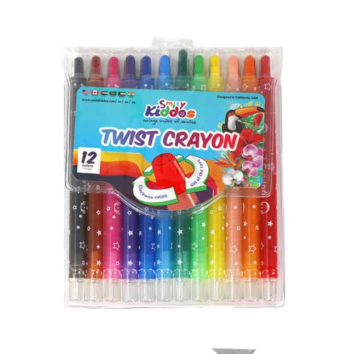 Smily Kiddos Twist Crayons Coloring twistable Crayons Drawing Twist Crayons 12set twistable Crayons for Kids (B08NY9WCWR) Amazon Price History, Amazon Price Tracker