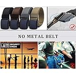 WYuZe Mens Nylon Web Belt No Metal Nickel-Free Military Tactical Hiking Belt - Image 4