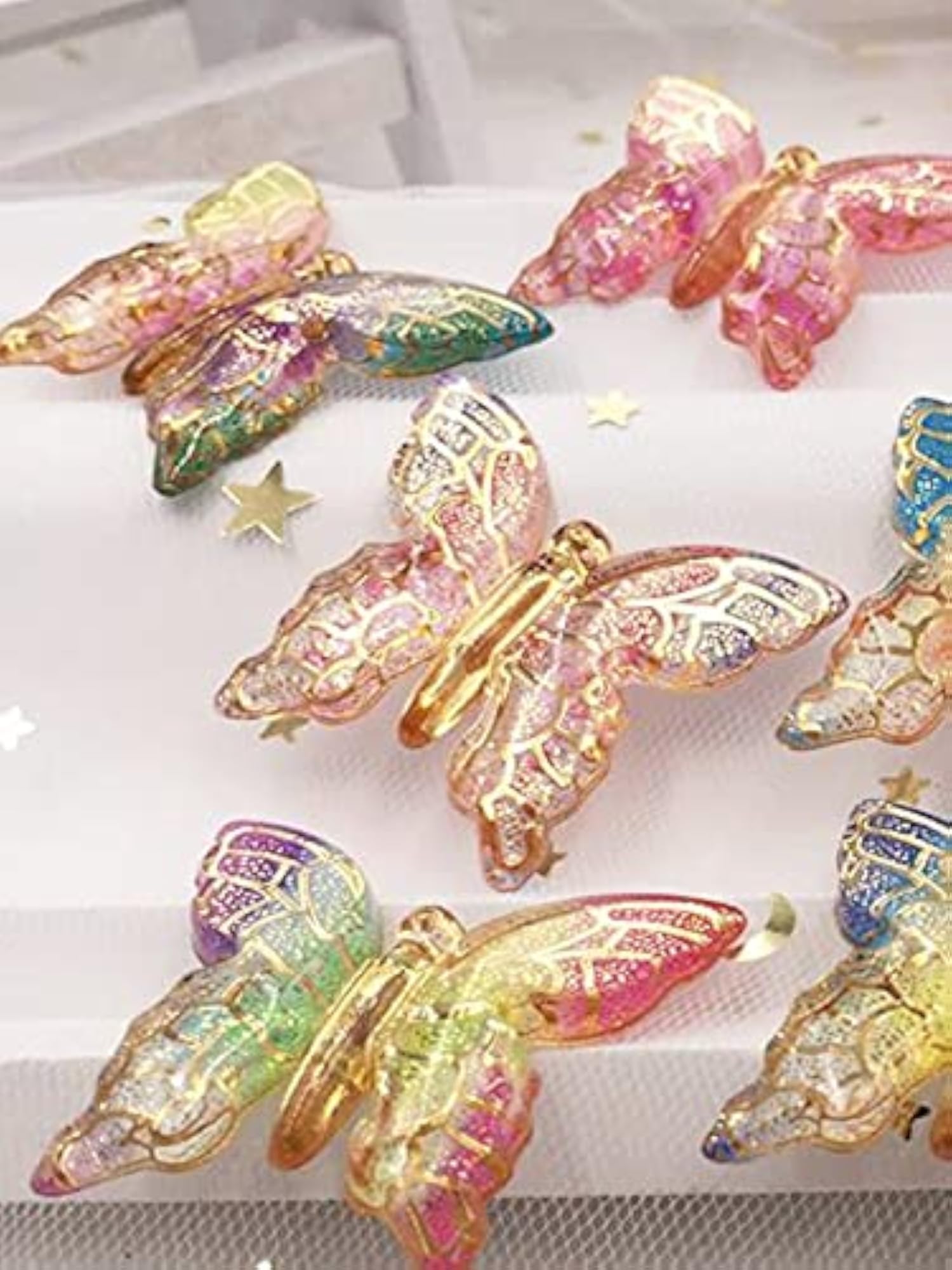 3 Pcs Butterfly Hairclips, Stylish Hair Accessories