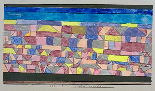 Art Tableau Klee Paul de haute précision sur toile canvas tendue haut de gamme