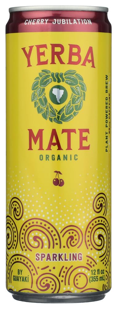 Yerba Madre Organic Cherry Jubilation Sparkling Yerba Mate, 12 FZ