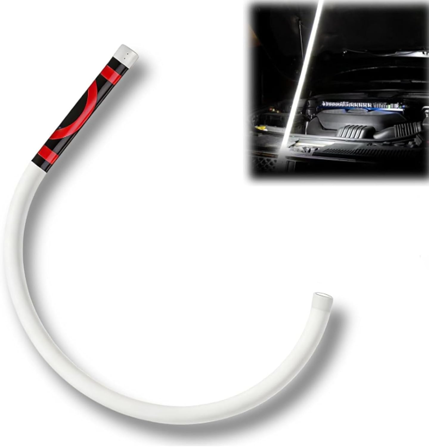 Flexible LED Work Light 30 Inch Bendable Flashlight with 800 Lumen 3 Brightness Modes, Type-C Rechargeable Mechanic Inspection Light for Car Repair Tight Spaces Under Hood