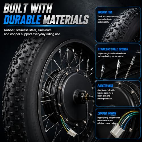 YUASDUU 48V 1500W Snow Bike Kit